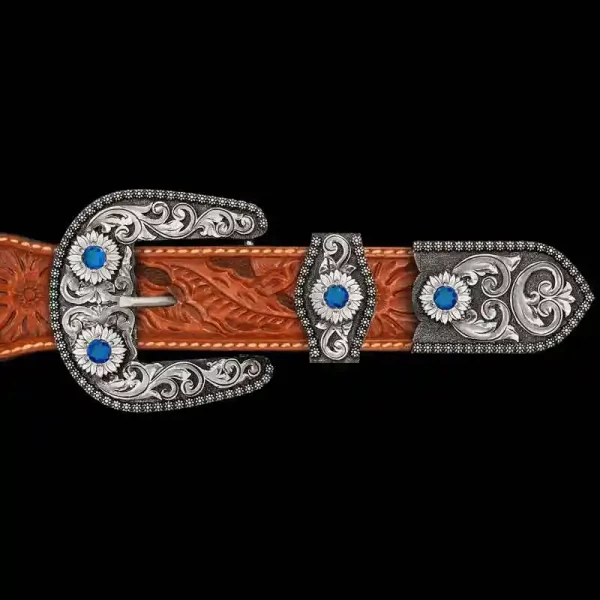 Calgary Custom Three Piece Buckle Set